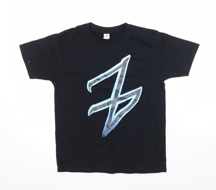 Anvil Boys Black  Jersey Basic T-Shirt Size L  - project parkour