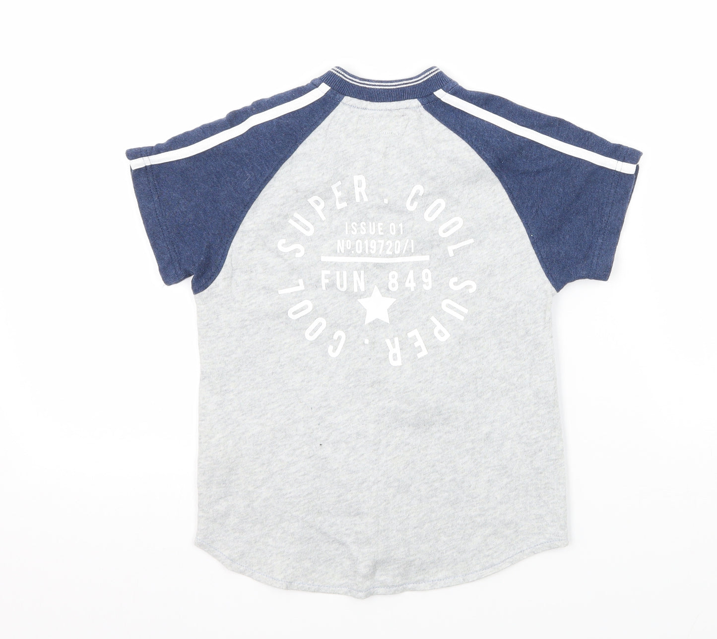 NEXT Boys Blue  Jersey Basic Button-Up Size 4-5 Years  - super cool