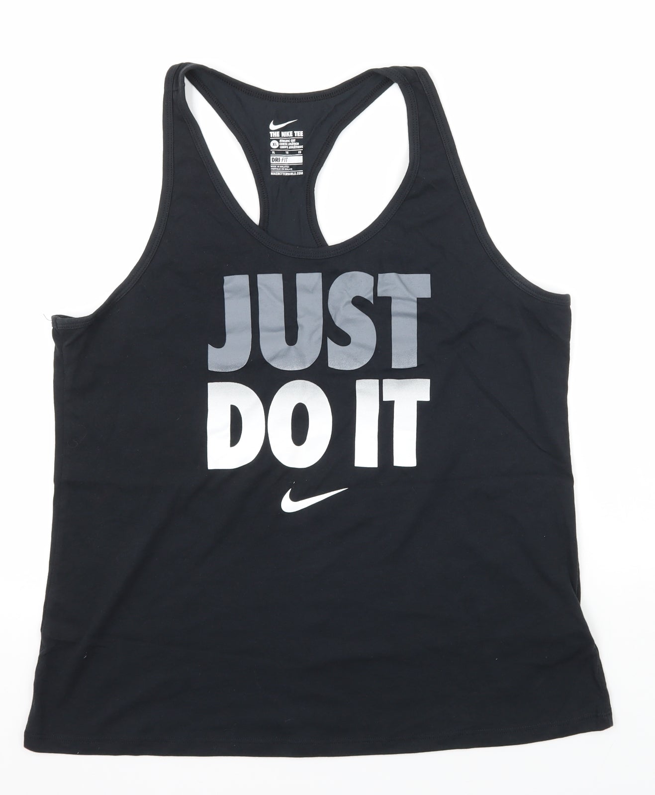 Nike Womens Black  Jersey Basic T-Shirt Size XL