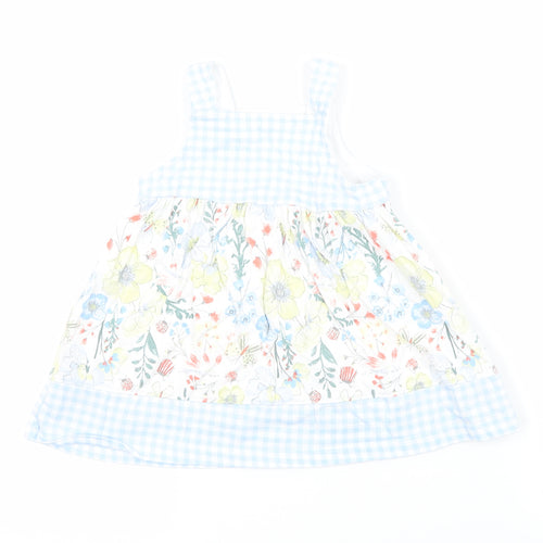 Nutmeg Girls  Floral  Pinafore/Dungaree Dress  Size 3-6 Months