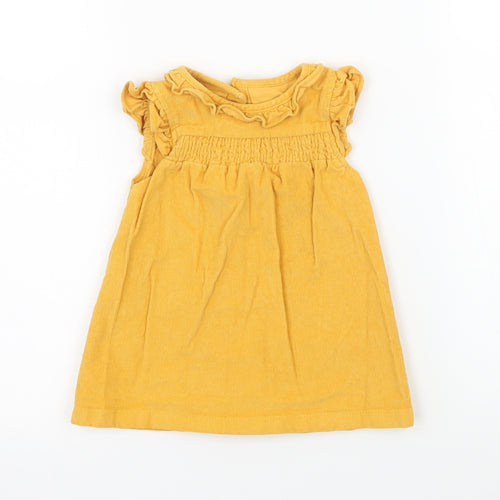 TU Girls Yellow  Corduroy A-Line  Size 3-6 Months