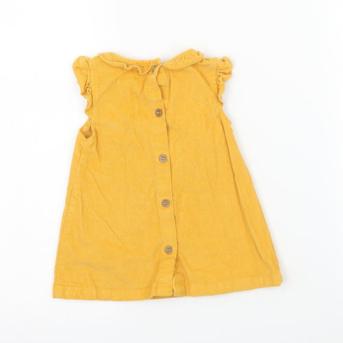 TU Girls Yellow  Corduroy A-Line  Size 3-6 Months