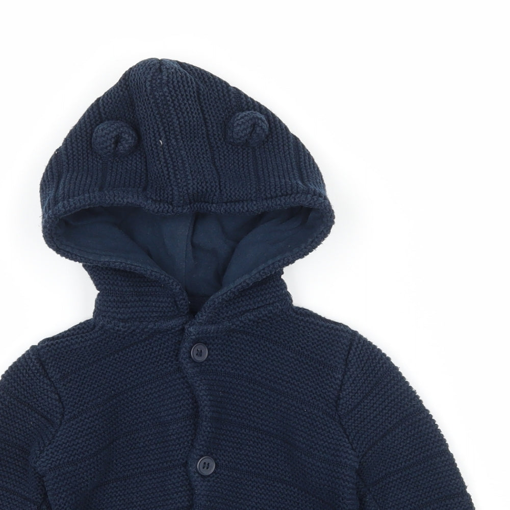 George Baby Blue  Knit Cardigan Jumper Size 6-9 Months