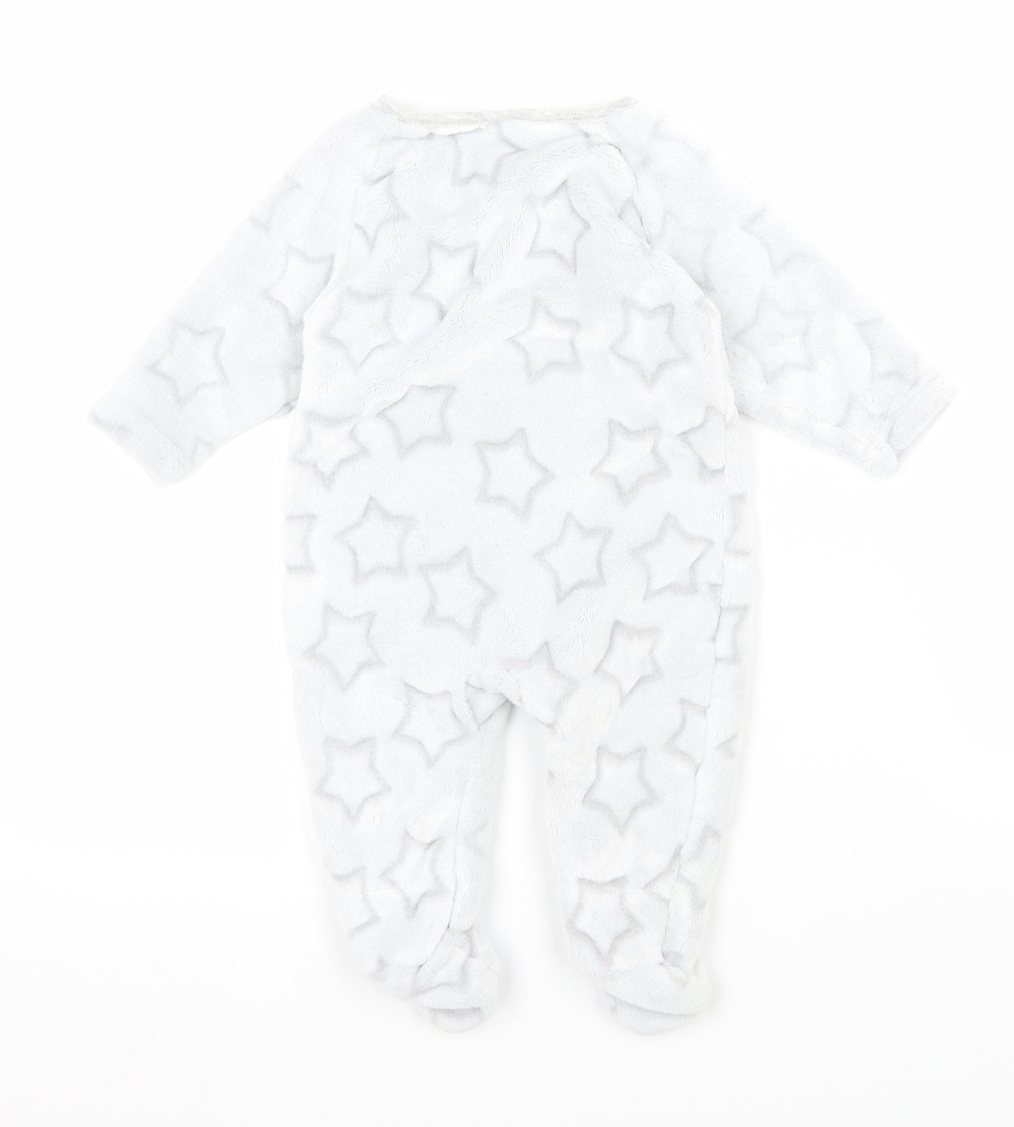 NEXT Baby Grey Geometric Fleece  One Piece Size 0-3 Months