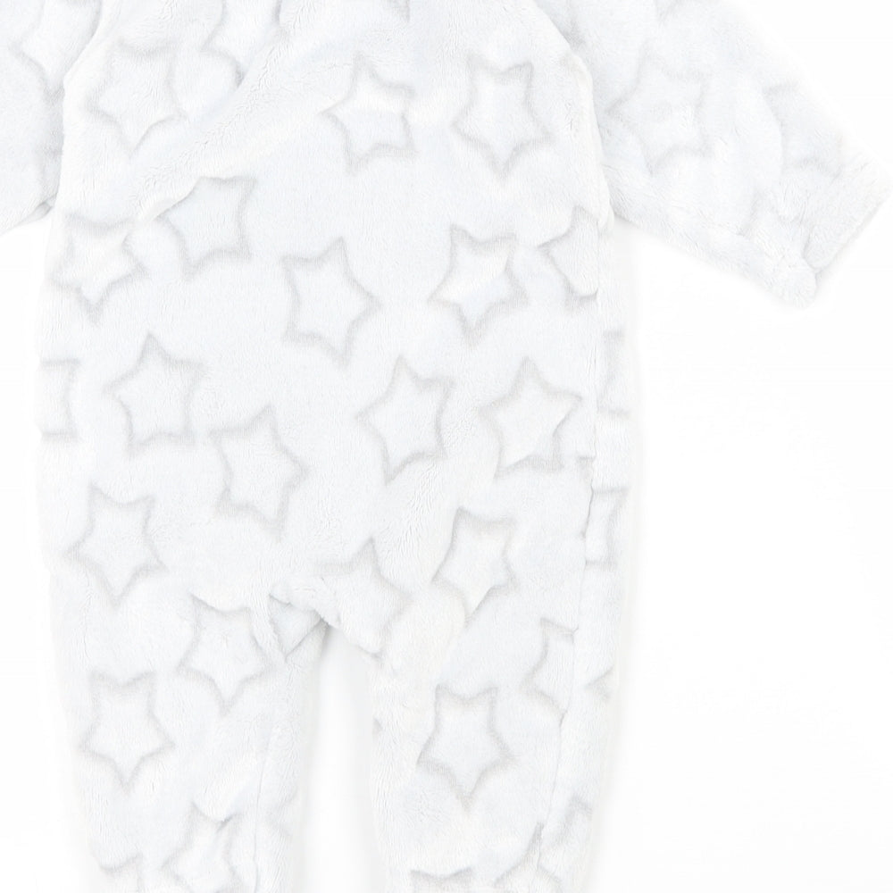 NEXT Baby Grey Geometric Fleece  One Piece Size 0-3 Months