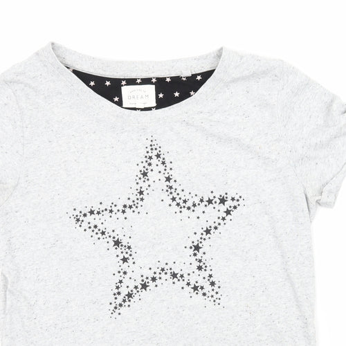 NEXT Womens Grey  Jersey Top Pyjama Top Size XS