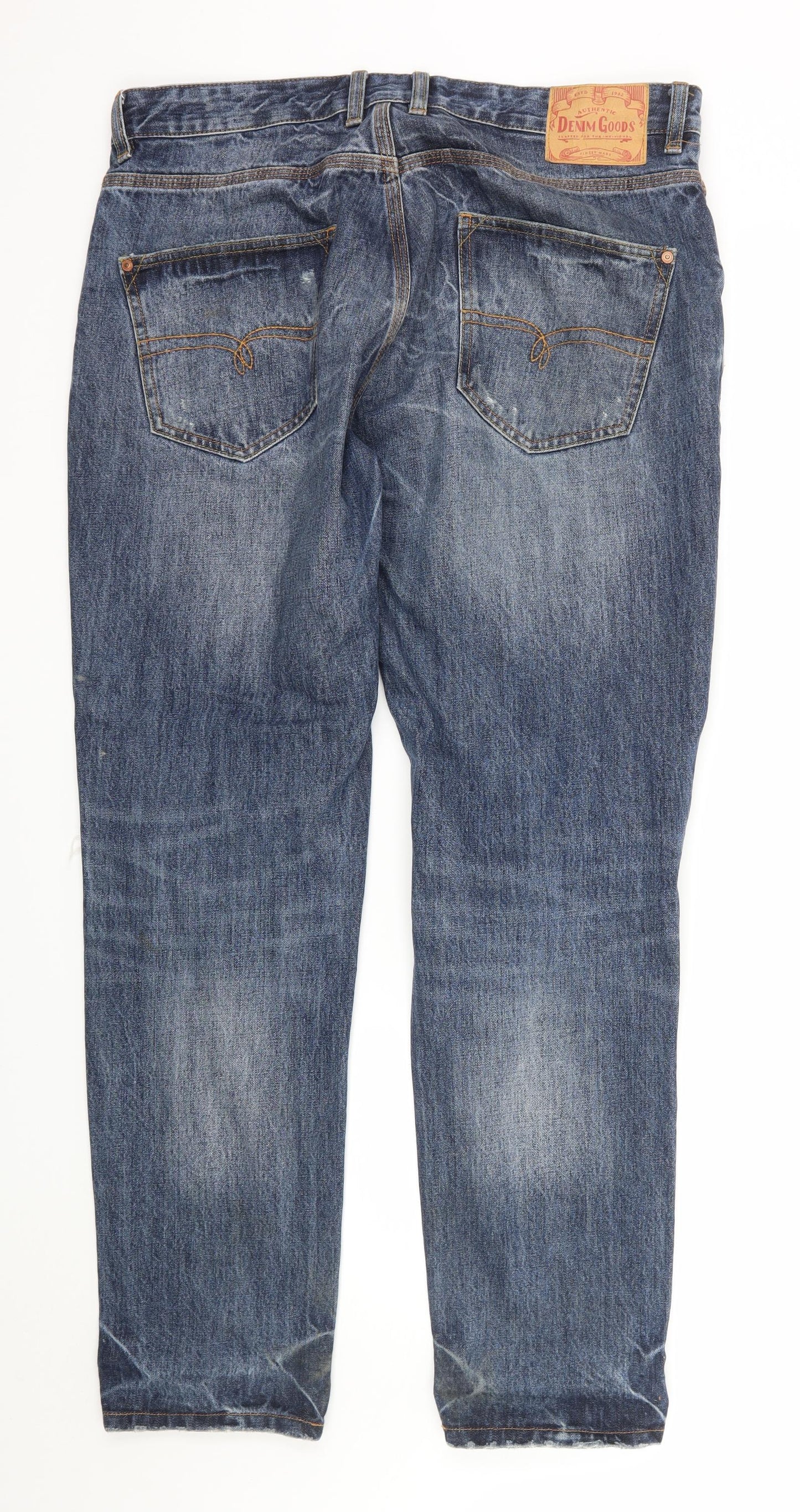 NEXT Mens Blue  Denim Straight Jeans Size 34 L31 in