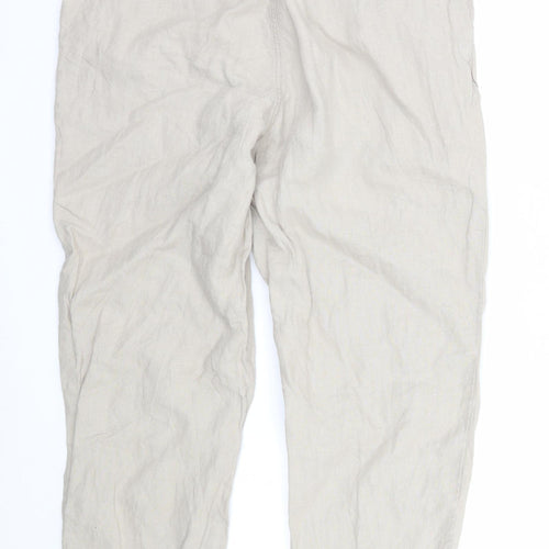 Fat Face Womens Beige   Trousers  Size 12 L23 in - 3/4 leg