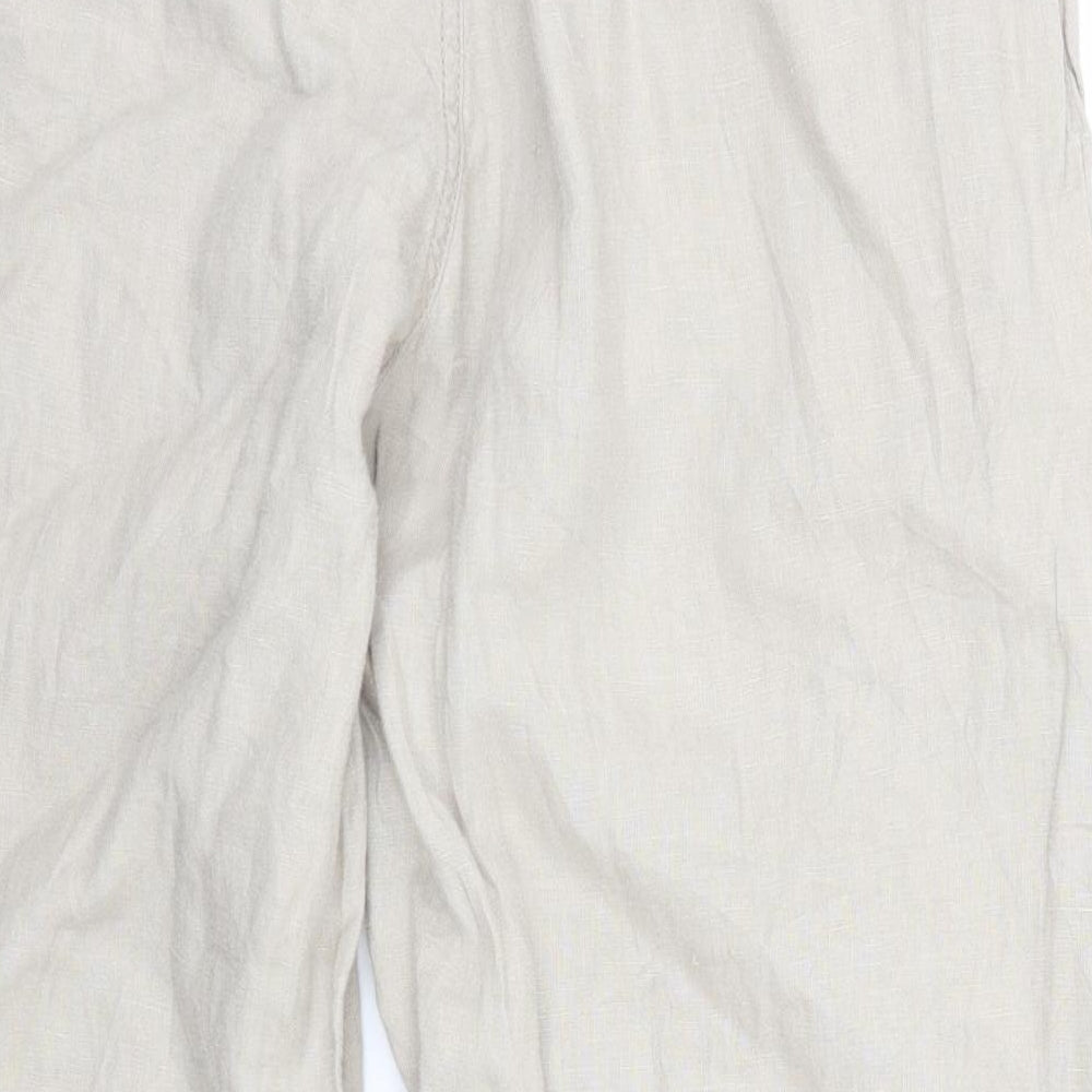 Fat Face Womens Beige   Trousers  Size 12 L23 in - 3/4 leg