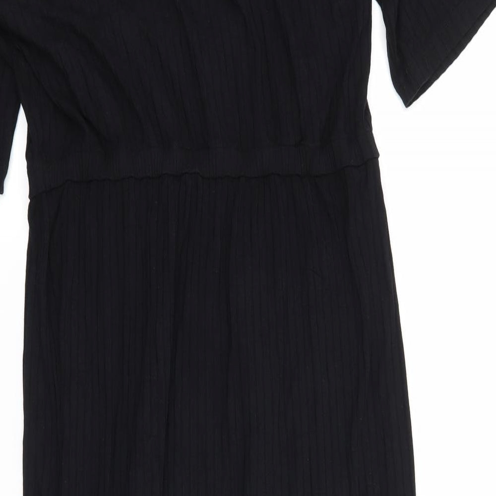 MSCH Womens Black   T-Shirt Dress  Size L