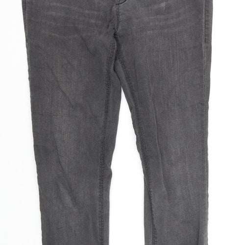 H&M Womens Grey  Denim Skinny Jeans Size 8 L29 in