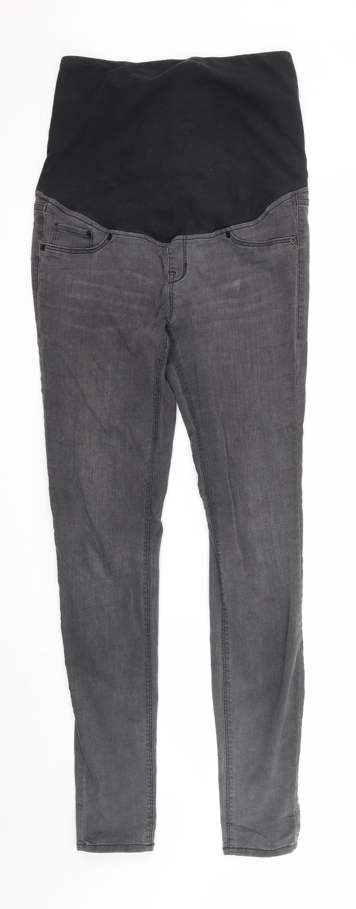 H&M Womens Grey  Denim Skinny Jeans Size 8 L29 in