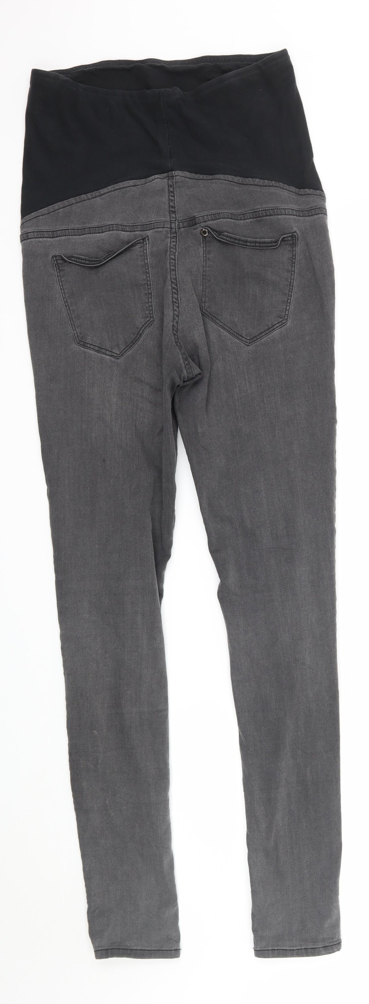 H&M Womens Grey  Denim Skinny Jeans Size 8 L29 in