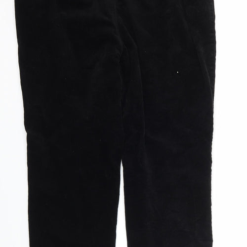 Classic Womens Black  Corduroy Trousers   L25 in