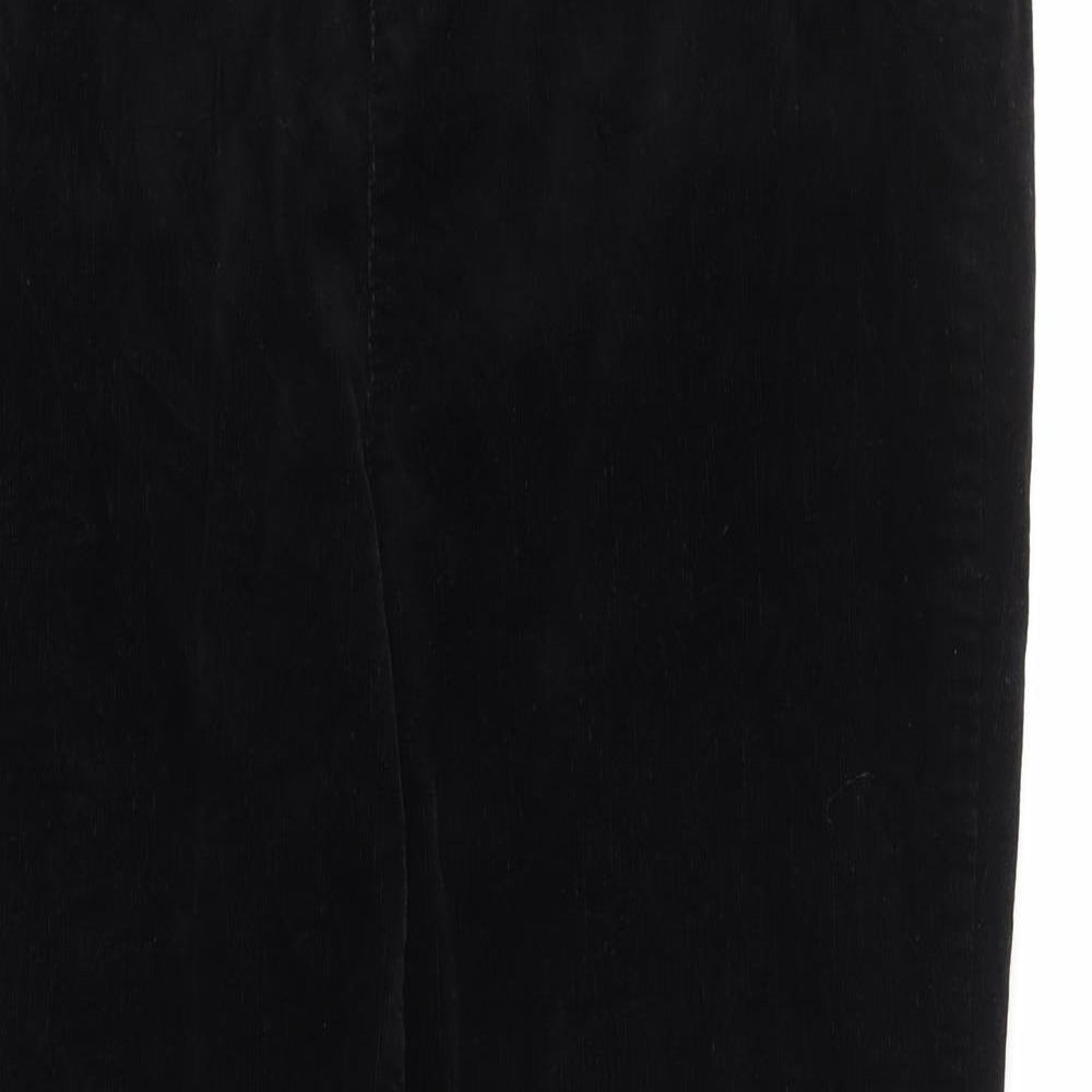 Classic Womens Black  Corduroy Trousers   L25 in