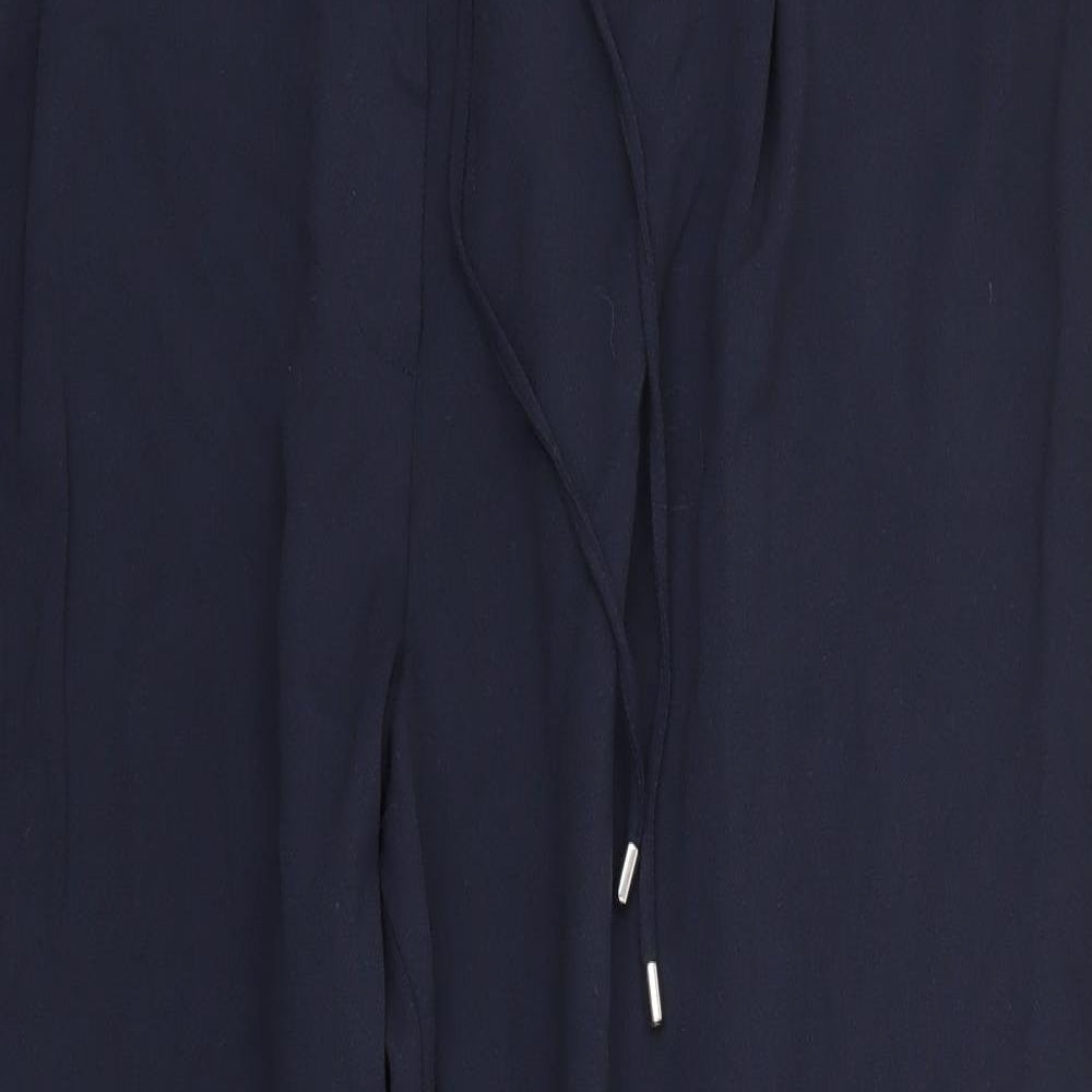 M&S Womens Blue   Trousers  Size 24 L27 in