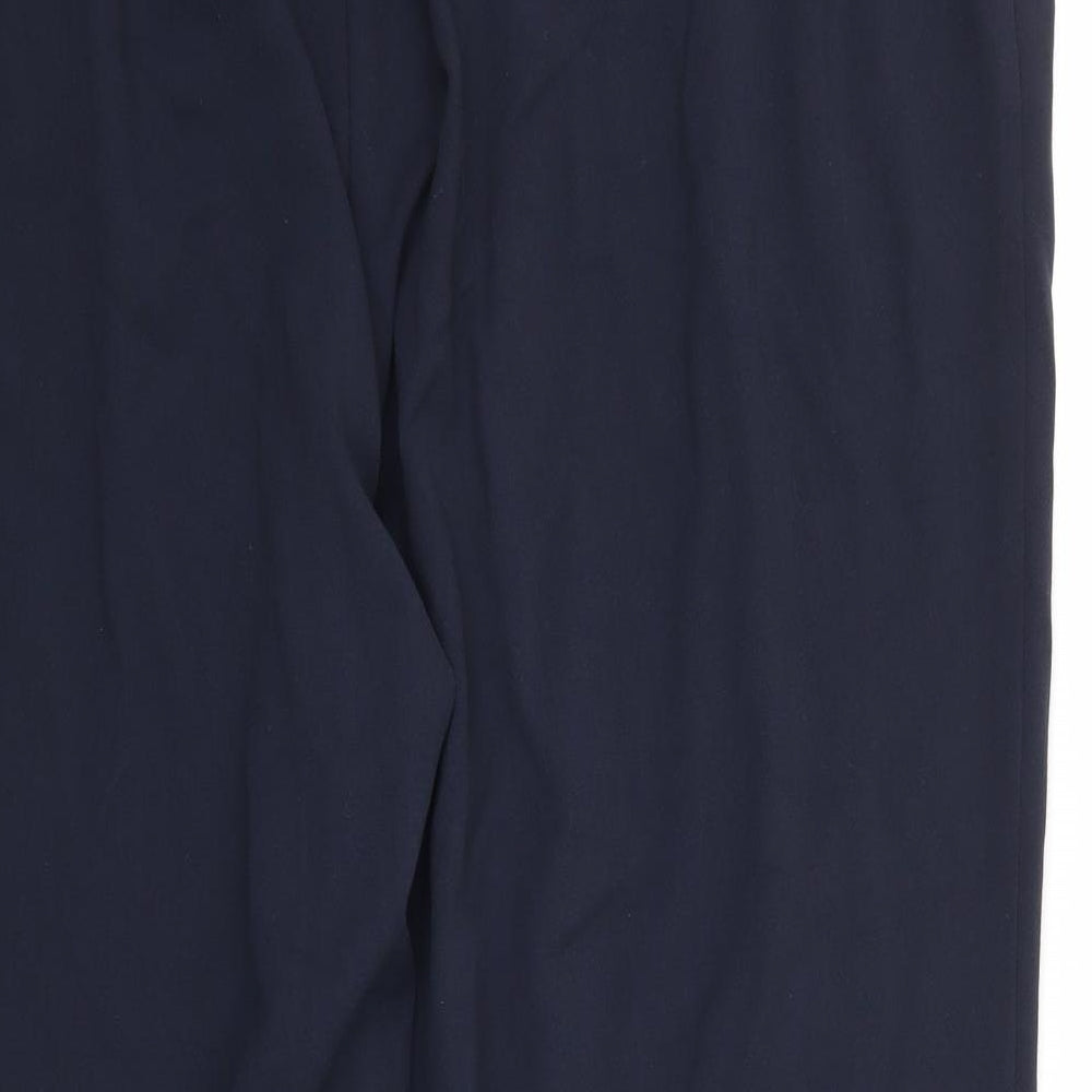 M&S Womens Blue   Trousers  Size 24 L27 in