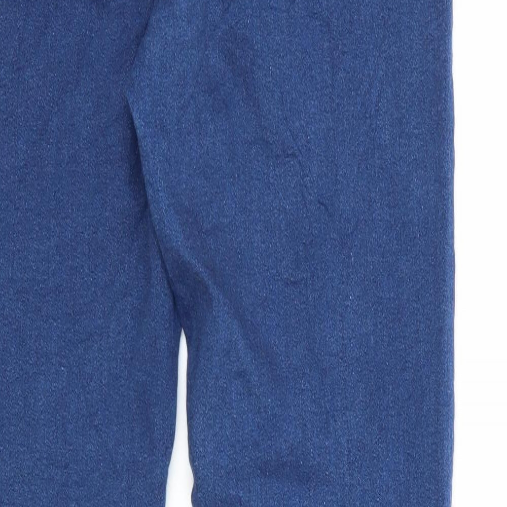 Pep&Co Womens Blue  Denim Jegging Trousers Size 12 L28 in