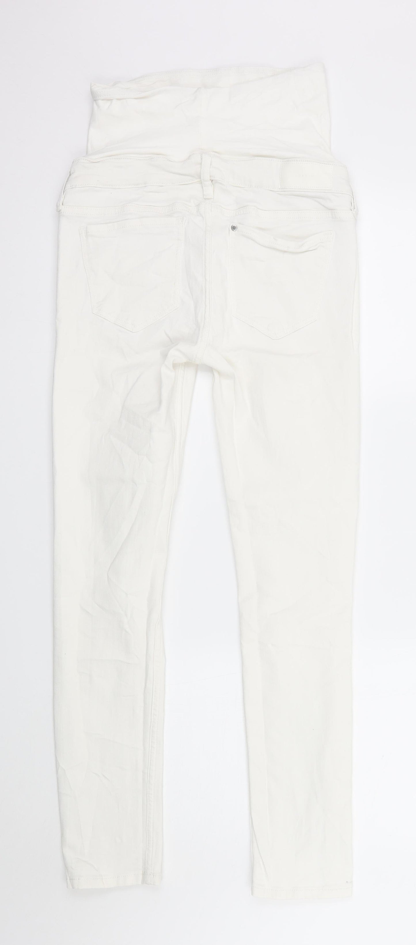 H&M Womens White  Denim Skinny Jeans Size 6 L27 in