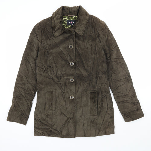 Per Una Womens Brown  Corduroy Jacket Coatigan Size 8