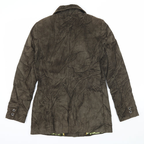 Per Una Womens Brown  Corduroy Jacket Coatigan Size 8