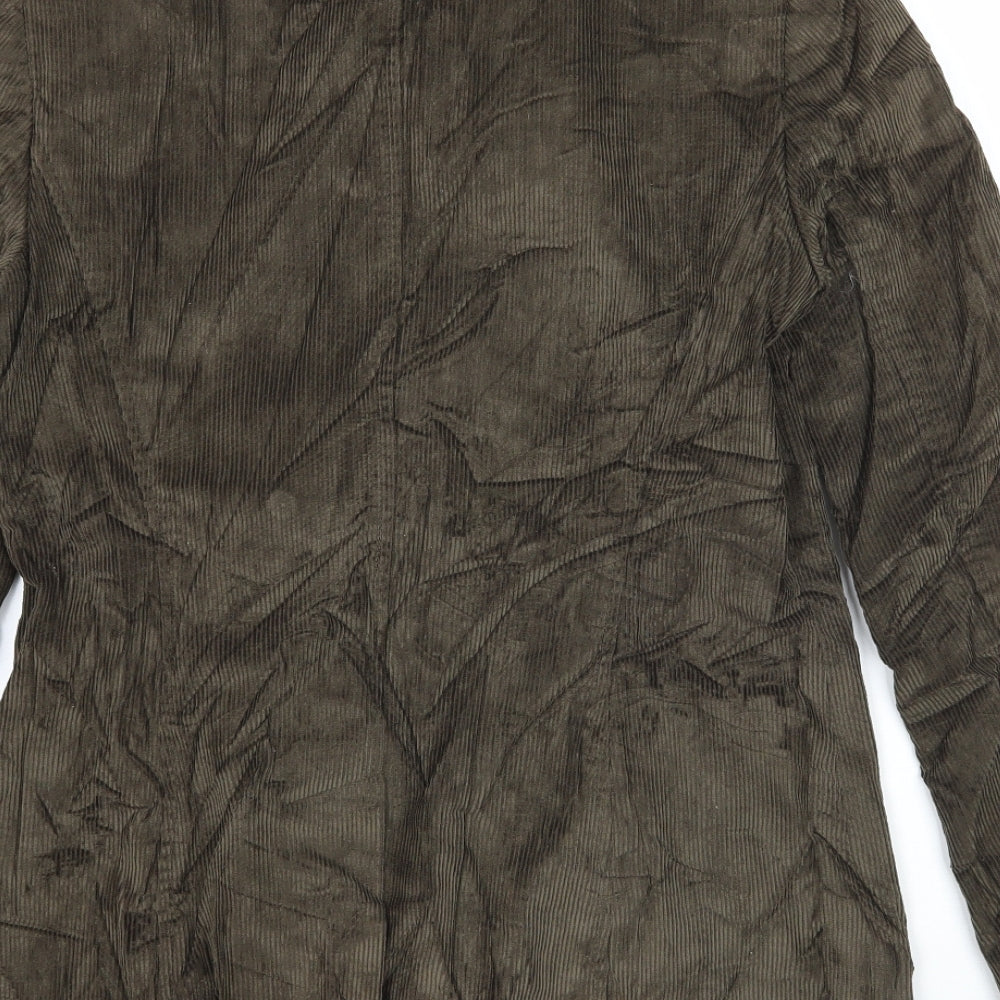 Per Una Womens Brown  Corduroy Jacket Coatigan Size 8