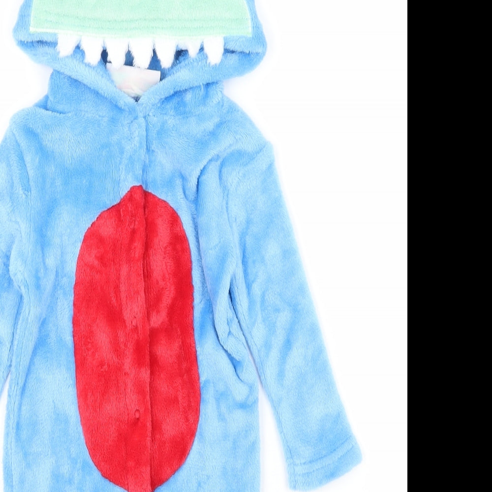 Lily&Jack Boys Blue Solid   One Piece Size 0-3 Months  - dinasour
