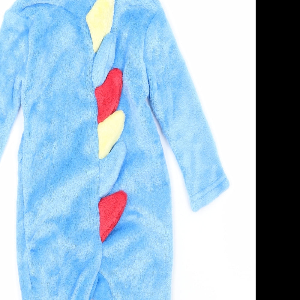 Lily&Jack Boys Blue Solid   One Piece Size 0-3 Months  - dinasour