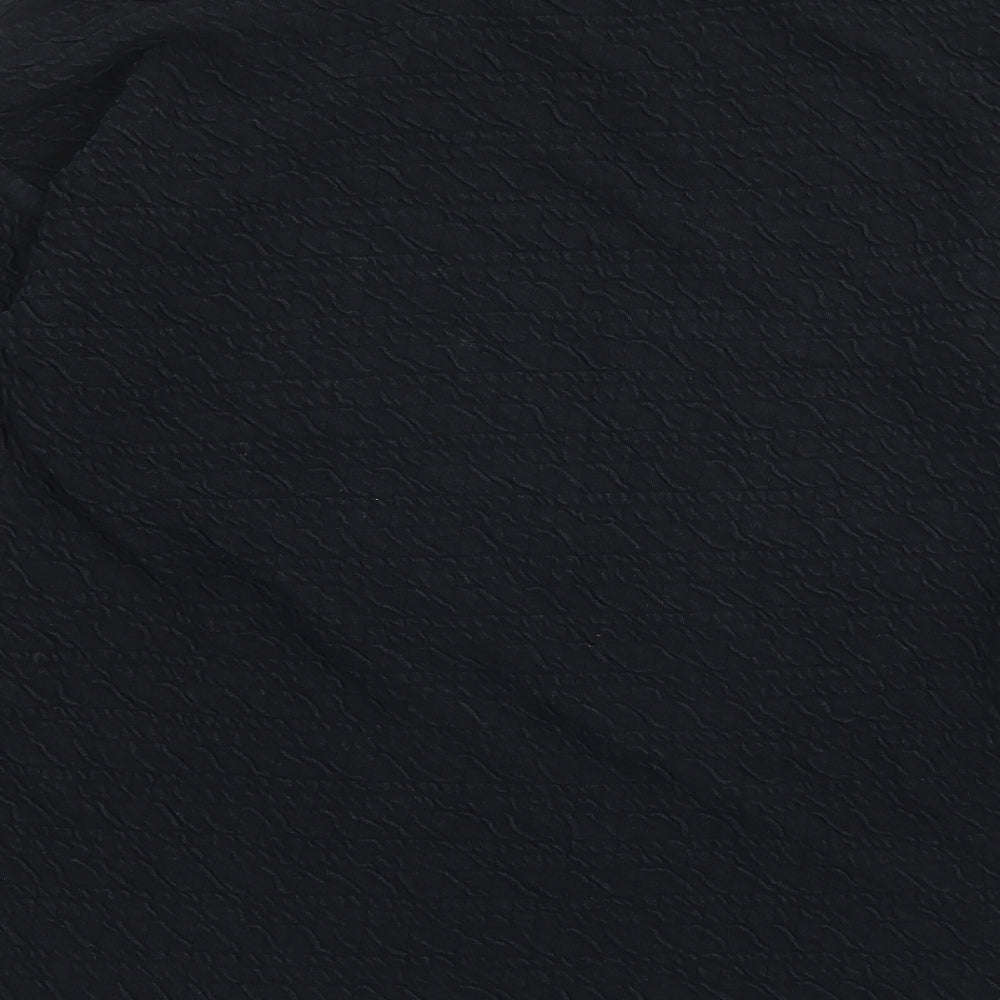 Zara Womens Black  Jersey Pullover Sweatshirt Size 8