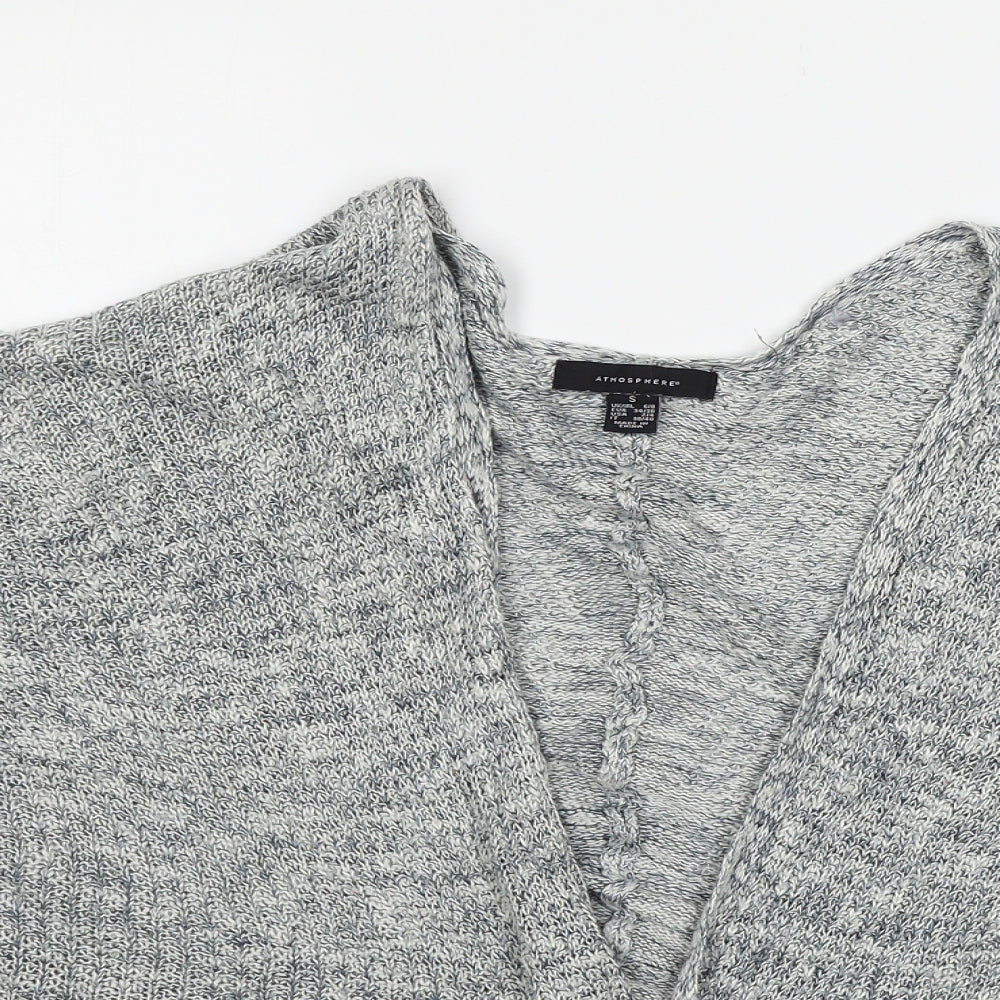 Atmosphere Womens Grey  Knit Cardigan Jumper Size 6