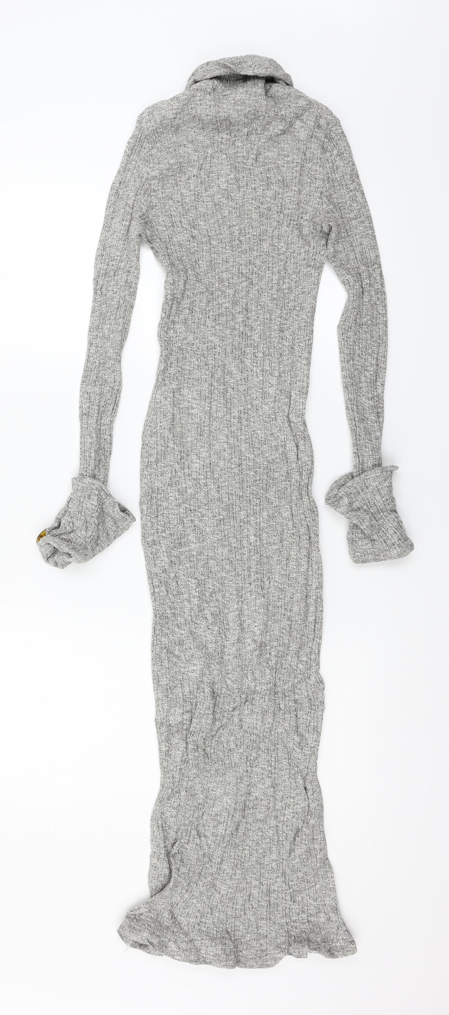 George Womens Grey  Knit Jumper Dress  Size 8