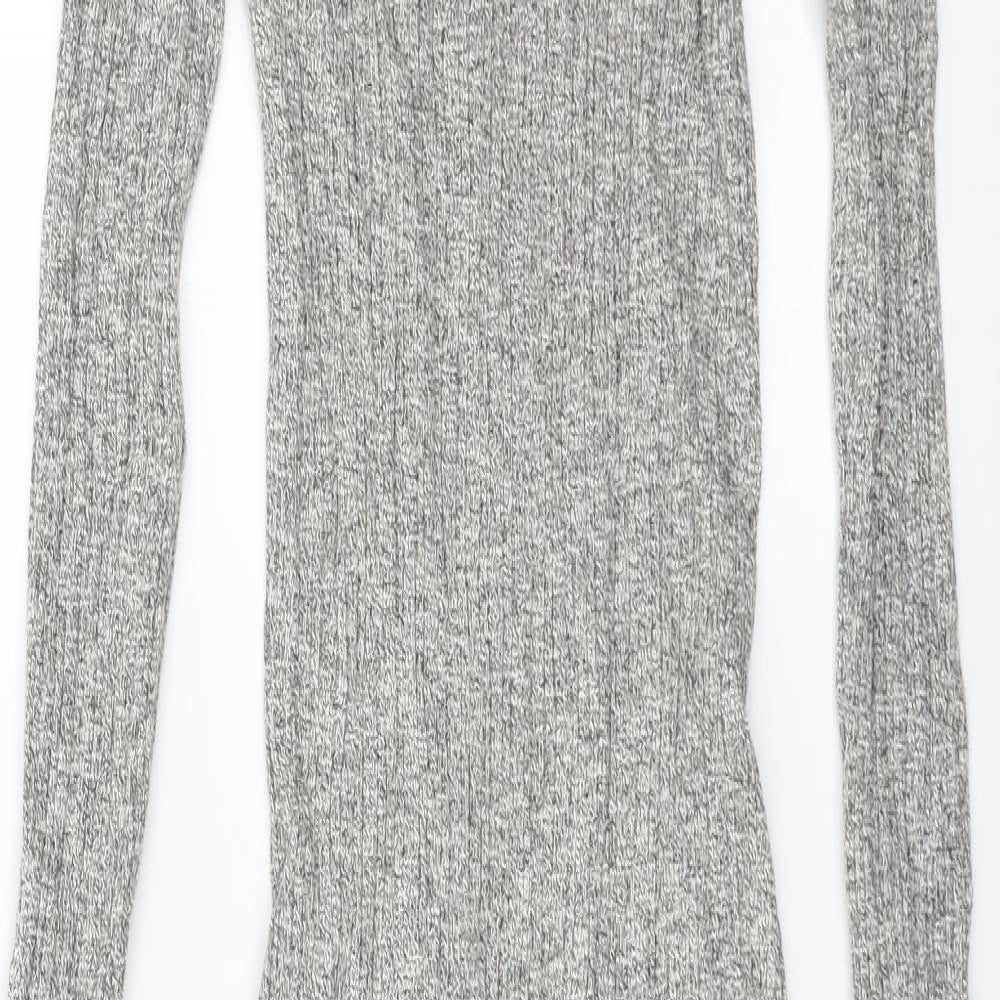 George Womens Grey  Knit Jumper Dress  Size 8