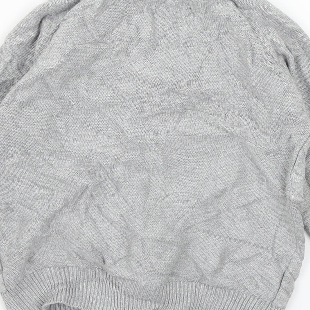 NEXT Boys Grey  Knit Cardigan Jumper Size 3-4 Years