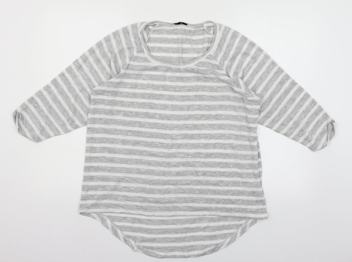 TU Womens Grey  Knit Pullover Jumper Size 14