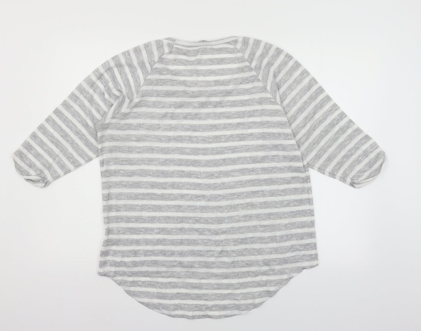 TU Womens Grey  Knit Pullover Jumper Size 14