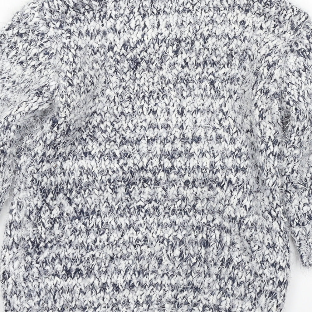 TU Boys Blue  Knit Pullover Jumper Size 6 Years  - Snowman