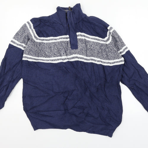 Marks and Spencer Mens Blue  Knit Pullover Jumper Size L