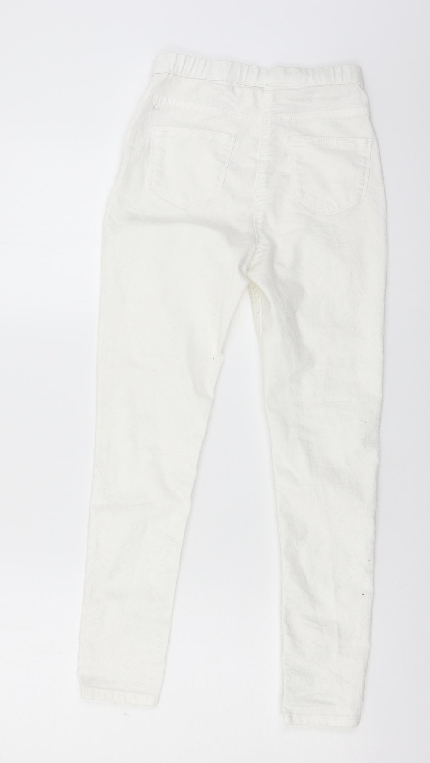Matalan Girls White  Denim Jegging Jeans Size 12 Years