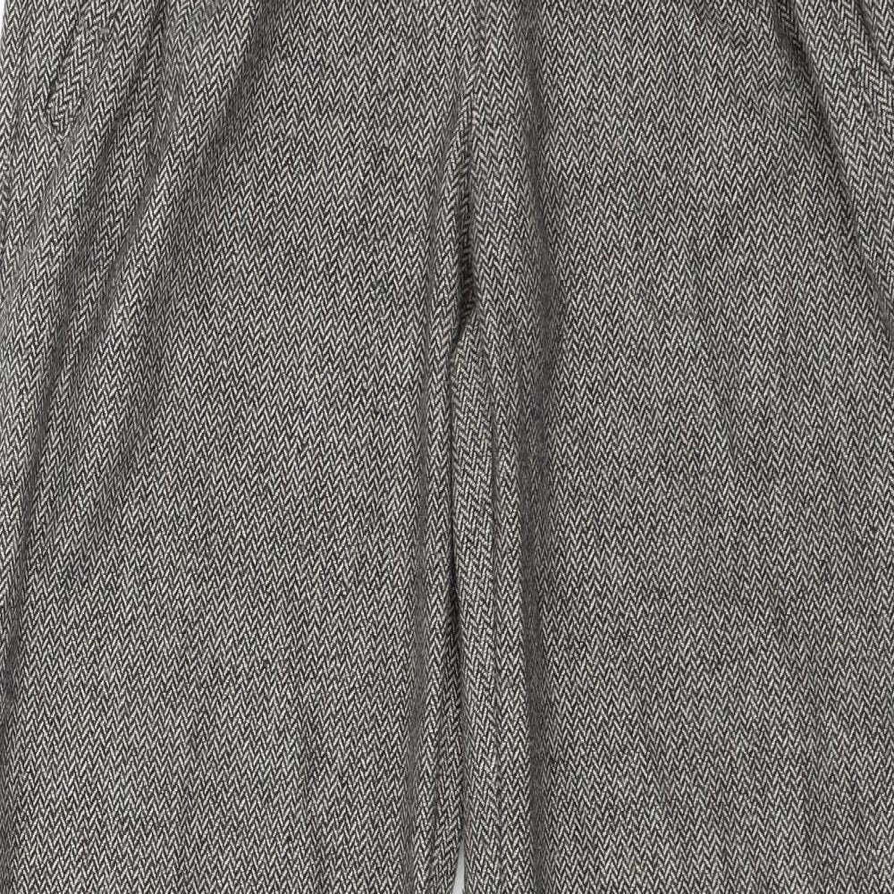 NEXT Womens Brown Herringbone  Trousers  Size 8 L30 in