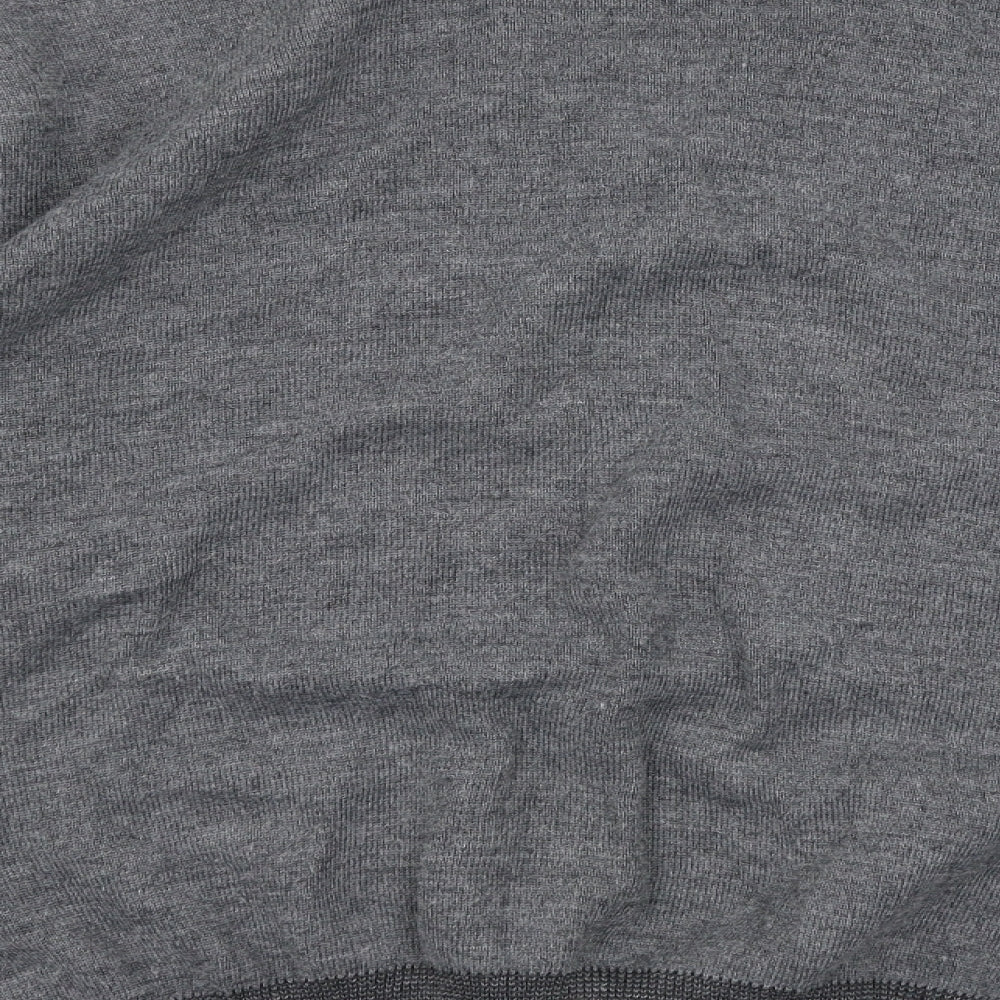 Farah Mens Grey Striped Knit Pullover Jumper Size XL