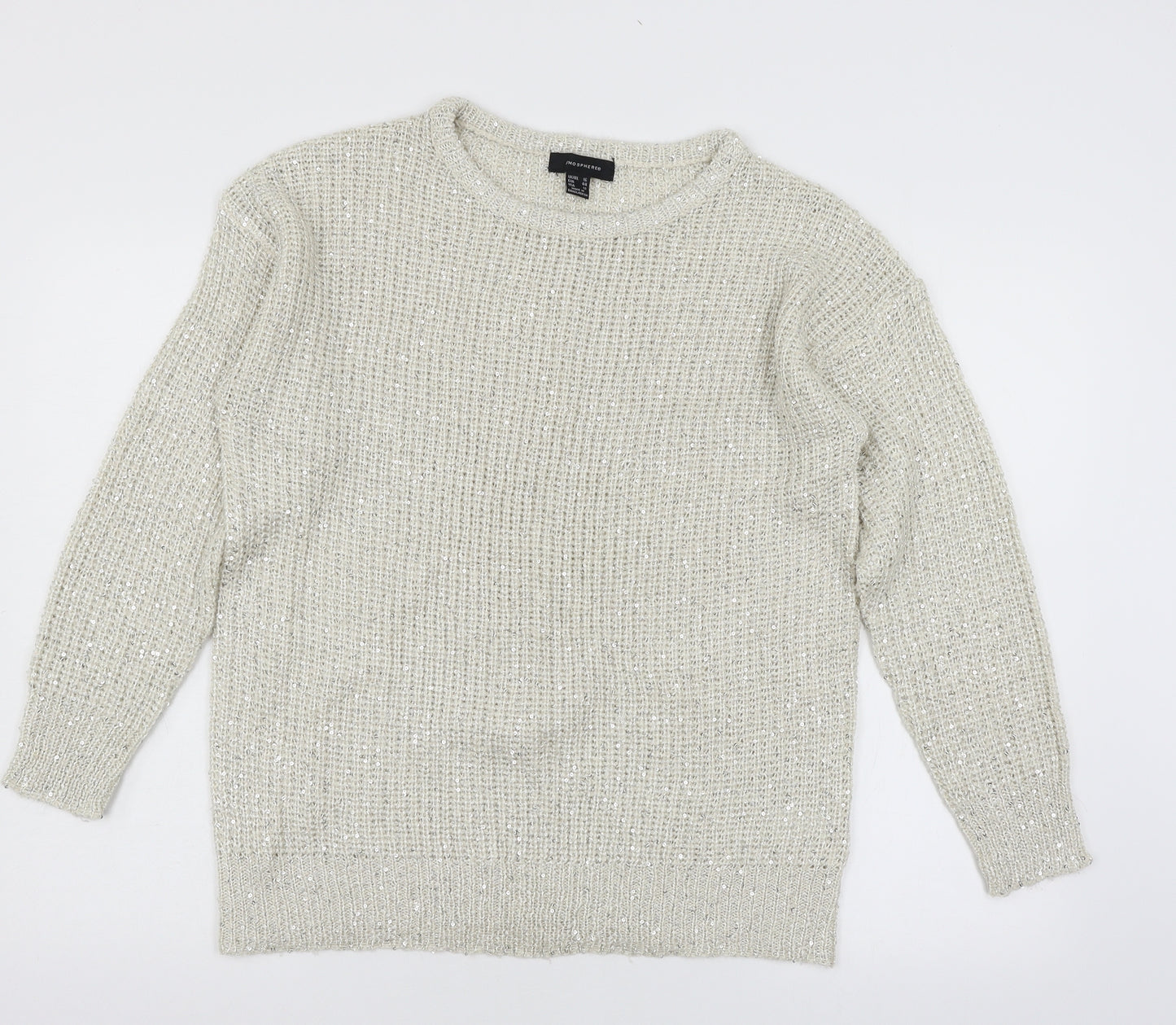 Atmosphere Womens Ivory  Knit Pullover Jumper Size 16