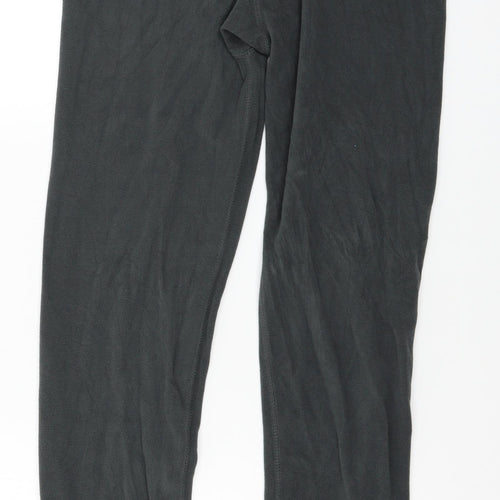 Trespass Womens Grey  Fleece Capri Leggings Size M L29 in