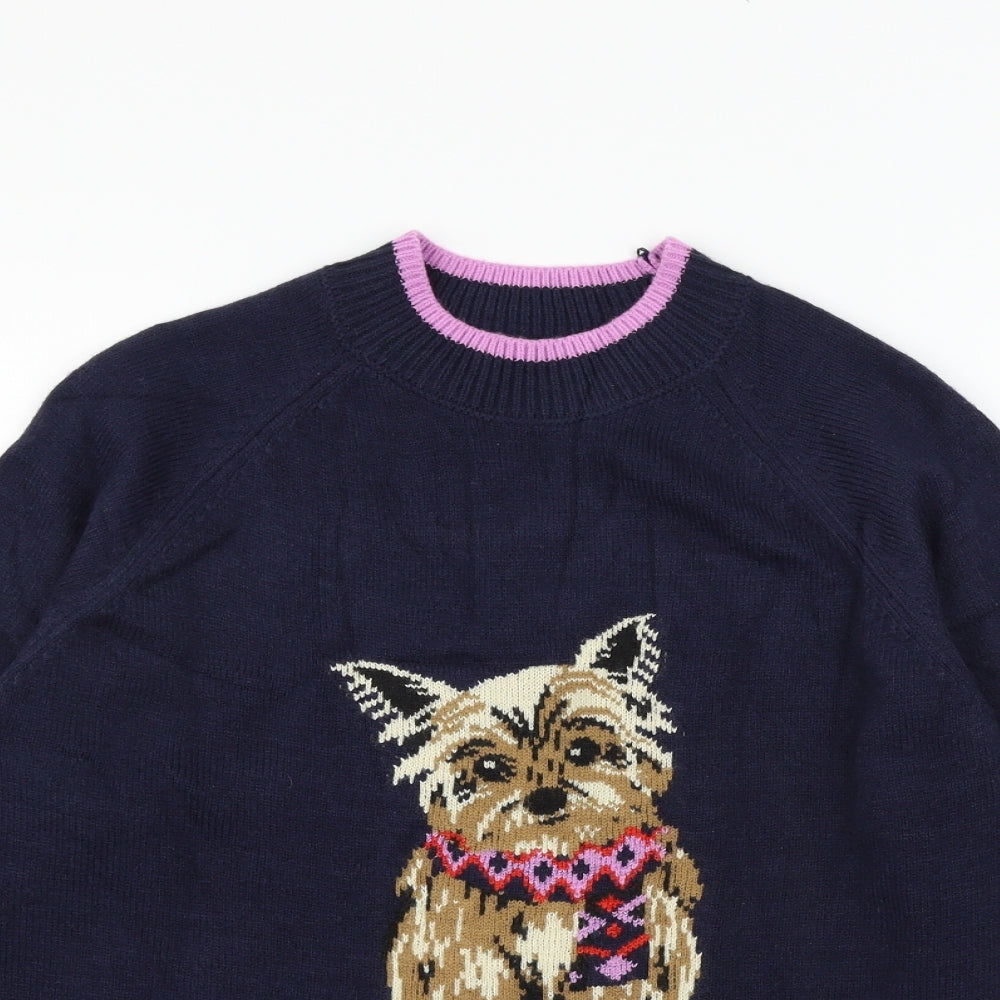 Marks and Spencer Womens Blue  Knit Pullover Jumper Size XS