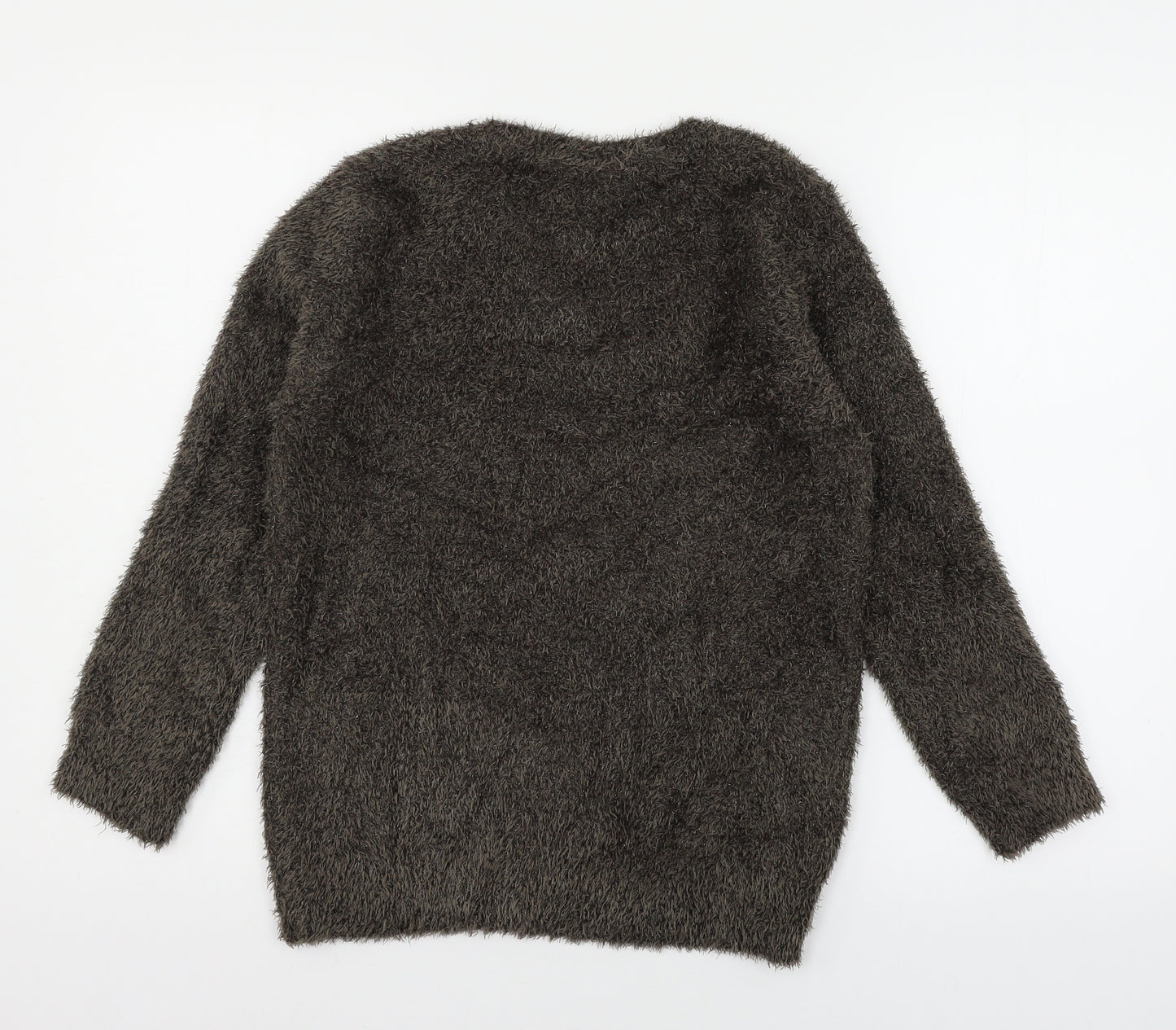 Warehouse Womens Brown  Knit Pullover Jumper Size 10