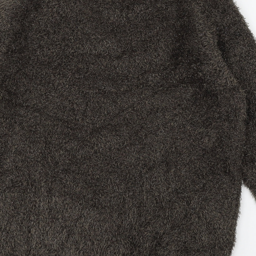 Warehouse Womens Brown  Knit Pullover Jumper Size 10