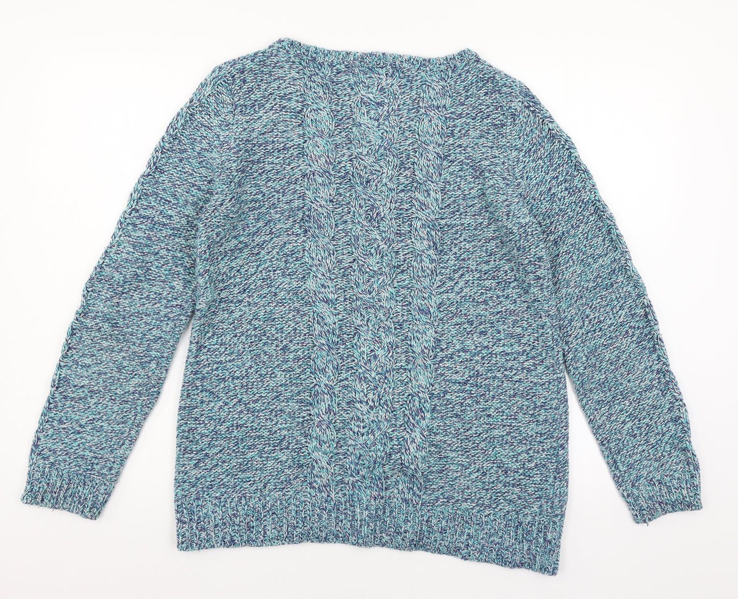 F&F Womens Blue  Knit Pullover Jumper Size 12