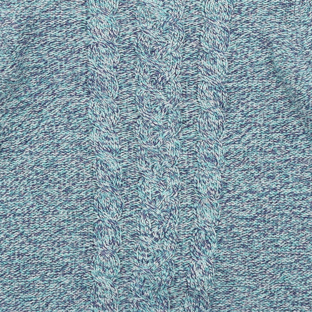 F&F Womens Blue  Knit Pullover Jumper Size 12