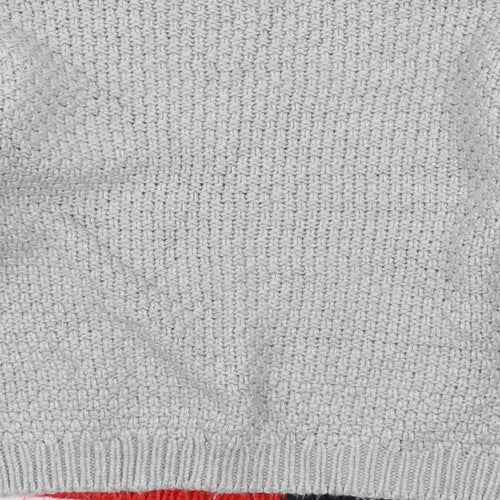 NEXT Girls Multicoloured Geometric Knit Pullover Jumper Size 10 Years