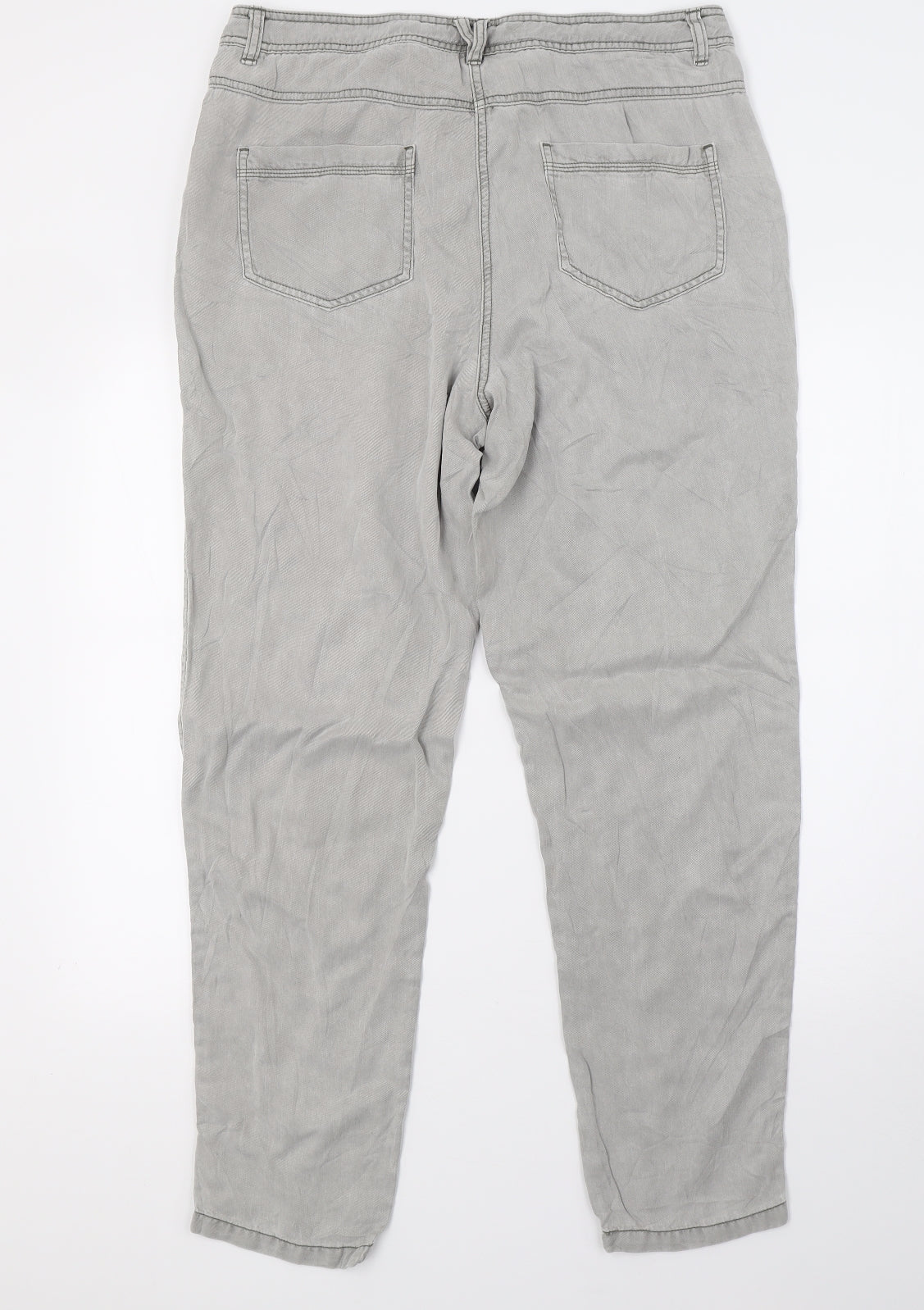 Marks and Spencer Womens Grey   Trousers  Size 14 L29 in