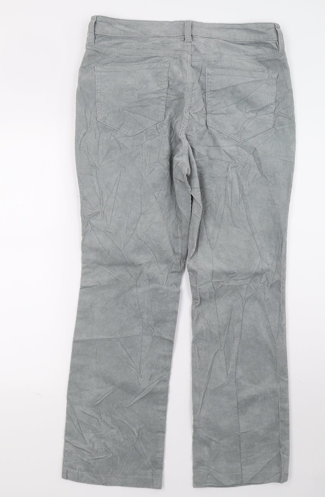 Landsend Womens Grey   Straight Jeans Size 14 L29 in